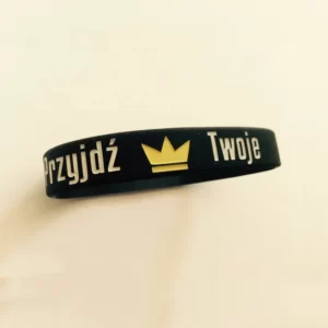 Opaska na nadgarstek „Przyjdź Królestwo Twoje” (wąska)